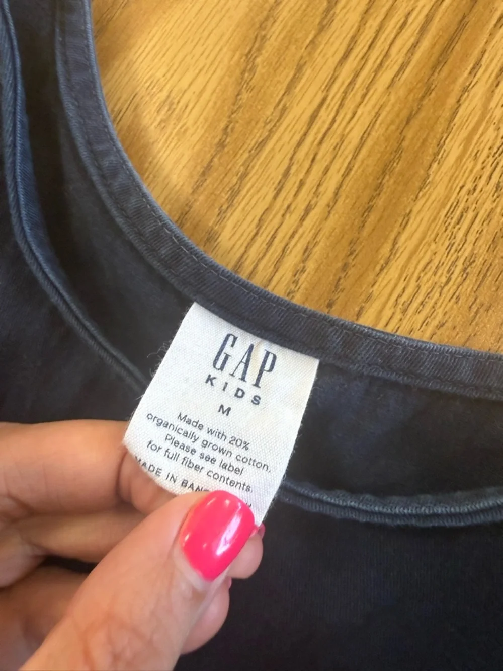 Classic “denim” cotton GAP Navy‎ Sleeveless girls dress- has pockets